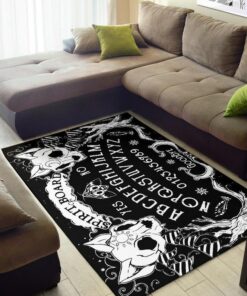 Cat Skulls Ouija Board Area Rug