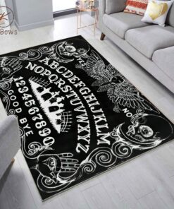 Witch Board Black Gothic Goth Occult Witchcraft Area Rug