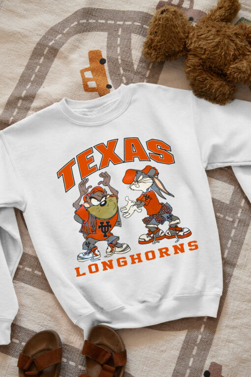 Vintage NCAA Texas Longhorns Looney Tunes Sweatshirt Gifts For Fans UT Club