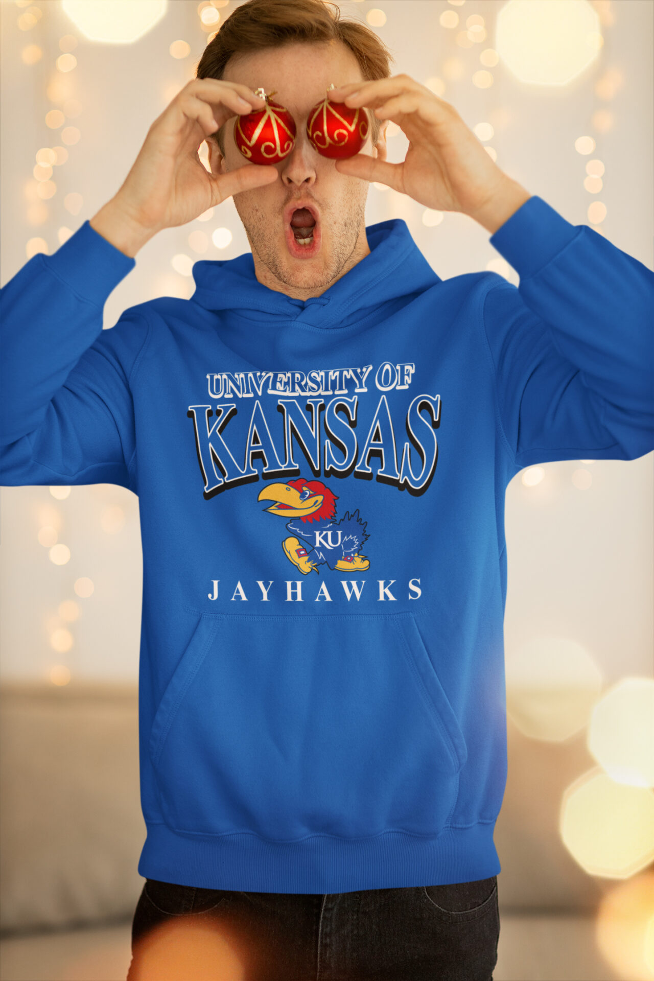 Vintage University Of Kansas Jayhawks Sweatshirt, KU Shirt Gift For Fans - Image 2