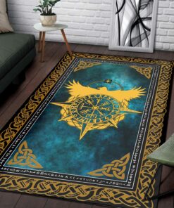 Viking Fate Area Rug Personalized Floor Carpet for Living Room