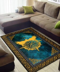 Viking Fate Area Rug Personalized Floor Carpet for Living Room
