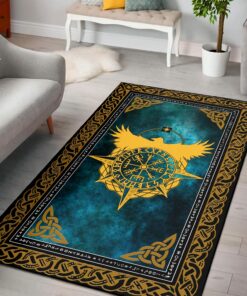 Viking Fate Area Rug Personalized Floor Carpet for Living Room