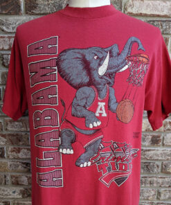 90s Vintage Alabama Crimson Tide Basketball T Shirt
