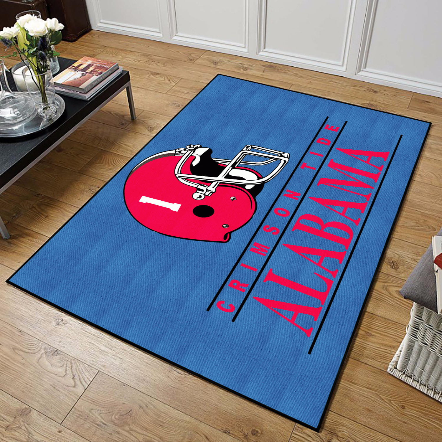 Alabama Crimson Tide Area Rug For Living Room, Bedroom Dorm