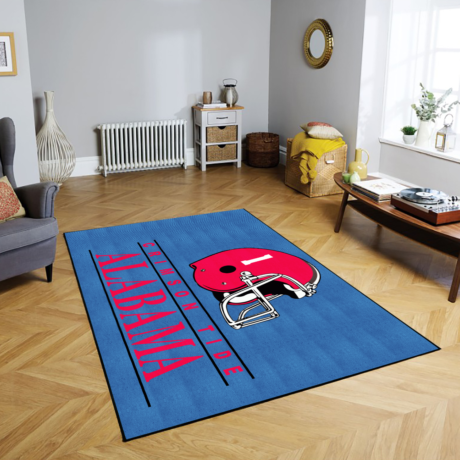 Alabama Crimson Tide Area Rug For Living Room, Bedroom Dorm
