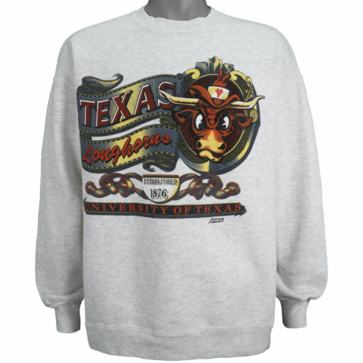 Texas Longhorns Crew Neck Sweatshirt 1990s