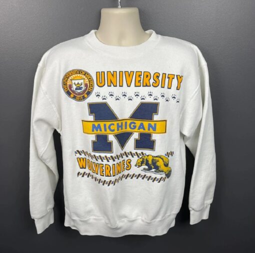 Vintage University Michigan Wolverines Sweatshirt