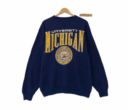 Vintage Big Logo University of Michigan Sweatshirt