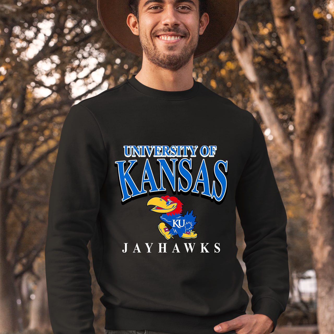 Vintage University Of Kansas Jayhawks Sweatshirt, KU Shirt Gift For Fans - Image 3