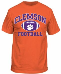 Clemson Tigers Orange Men's Football Graphic Short Sleeve T Shirt