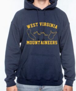 WVU Mountaineers Take Me Home Country Roads - San Diego to Morgantown - Hoodie Sweatshirt