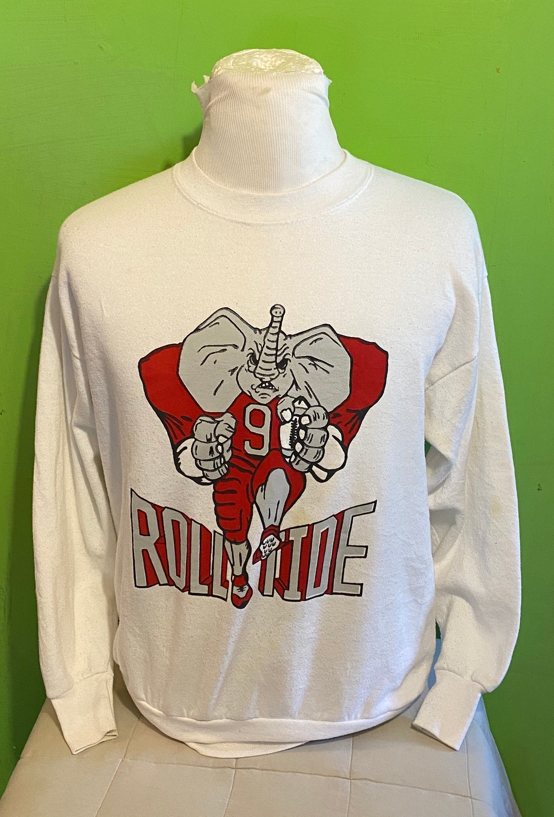 Vintage UnVintage University Of Alabama Roll Tide NCAA College 1980s Crewneck Sweatshirt