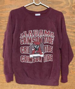 University Of Alabama Crimson Tide 80s Sweatshirt // Vintage Alabama Football Crewneck // Vintage College Sweatshirt