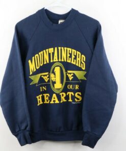 Vtg 80s Mens Small West Virginia University Spell Out Crewneck Sweatshirtxzxc