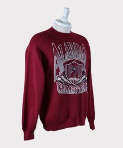 Vintage 90's Original University Of Alabama Crimson Tide College Football Classic Maroon Sweatshirt