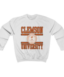Vintage 90s Clemson University Crewneck Sweatshirt
