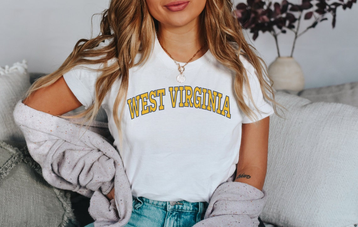 West Virginia Shirt, Vintage West Virginia Shirt, West Virginia Crewneck Shirt