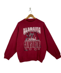 Alabama Crimson Tide Sweatshirt X-Large Vintage 90s University of Alabama Crimson Tide Football Pullover Crewneck