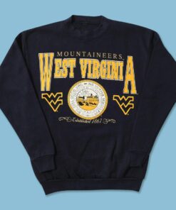 Vintage West Virginia University Mountaineers Sweatshirt, West Virginia Mountaineers Shirt, West Virginia University Shirt, NCAA 2022-23