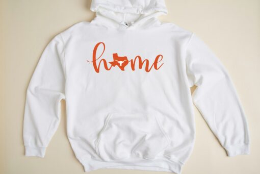 Texas Longhorns Home Hoodie, Longhorns Sweatshirt, Texas Gift, Texas Sweatshirt, Hook Em Horn Sweatshirt, University of Texas, UT Sweatshirt