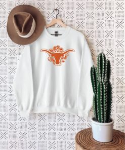 Longhorns Flower Hoodie, Longhorns Sweatshirt, Texas Gift, Texas Sweatshirt, Hook Em Horn Sweatshirt, University of Texas, UT Sweatshirt