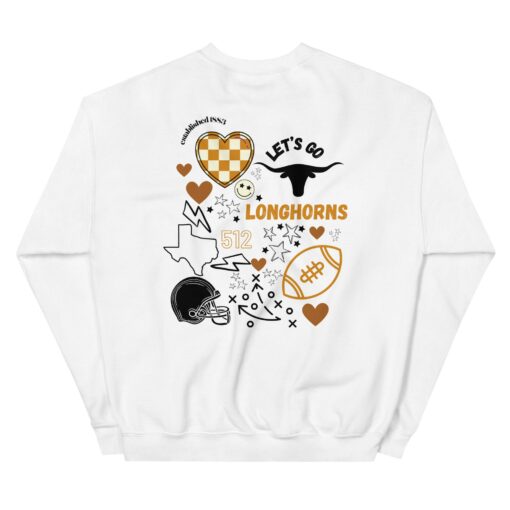 Texas Longhorns Gildan Crew Neck Unisex Sweatshirt