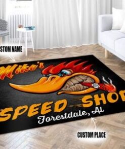 Hot Rod Garage Mr.r Hosepower Area Rug