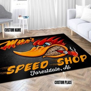 Hot Rod Garage Mr.r Hosepower Area Rug