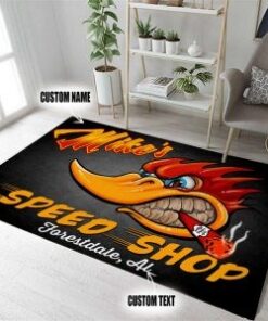 Hot Rod Garage Mr.r Hosepower Area Rug