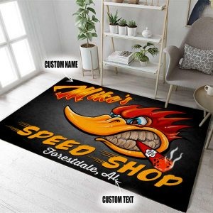 Hot Rod Garage Mr.r Hosepower Area Rug