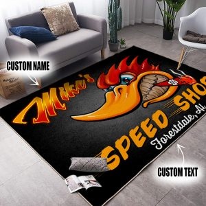 Hot Rod Garage Mr.r Hosepower Area Rug
