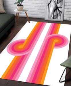 Funky 70’s Vibe Pink Rug