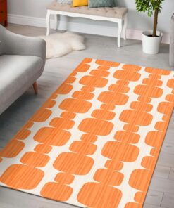 Vintage Retro Bohemian Pebble Photographic 1970’s Style Area Rug