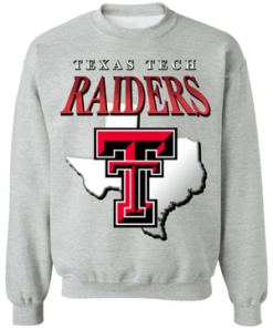 TEXAS TECH RED RAIDERS VINTAGE NCAA CREWNECK SWEATSHIRT