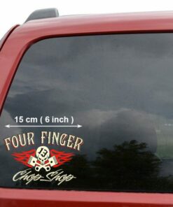 2 Pcs Personalized Speed Shop Hot Rod Vinyl Stickers for Car