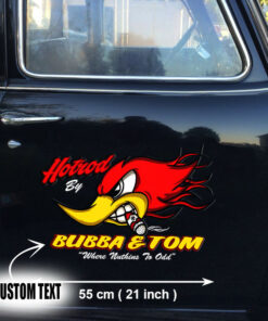 Mr Horsepower Hot Rod Woodpecker Rat Rod Door Decals Set Of 2 Pcs