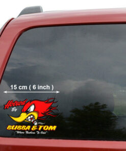 Mr Horsepower Hot Rod Woodpecker Rat Rod Door Decals Set Of 2 Pcs