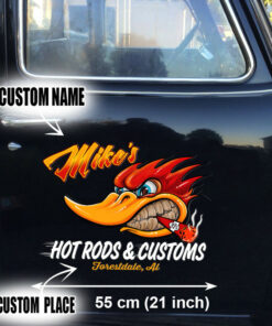 Mr Horsepower Hot Rods And Customs Door Art Graphic Vinyl Decals