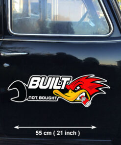 2 Pcs Hot Rod Garage Built Not Bought Rat Rod Vinyl Stickers