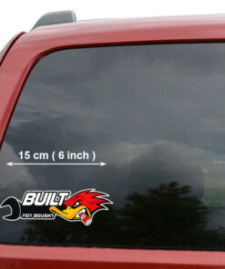 Hot Rod Duck Garage Built Not Bought Mr Horsepower Rat Rod Door Art Vinyl Decals