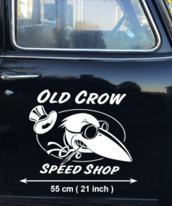 2 Pcs Speed Shop Hot RodVintage Kustom Kulture Vinyl Stickers