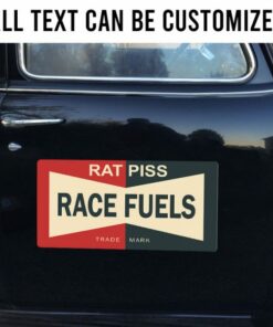 2 Pcs Personalized Hot Rod Rat Piss Race Fuels Vinyl Sticker