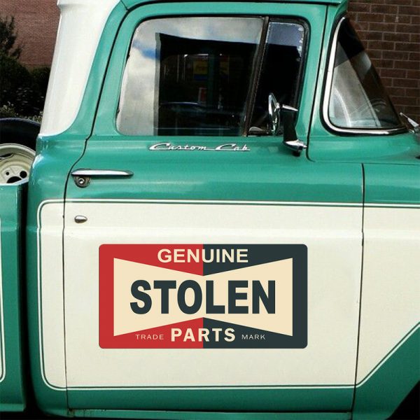 2 Pcs Genuine Stolen Parts Hot Rod Vinyl Sticker