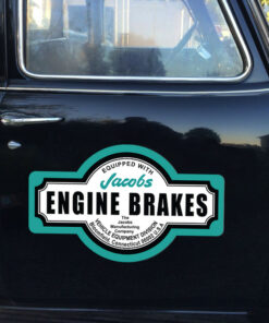 2 Pcs Jacobs Engine Brakes Vinyl Sticker