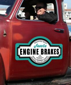 2 Pcs Jacobs Engine Brakes Vinyl Sticker