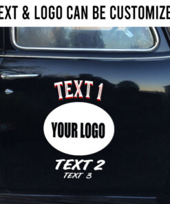 2 Pcs Personalized Vinyl Sticker Hot Rod Speed Shop Garage Vinyl Stickers