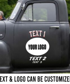 2 Pcs Personalized Vinyl Sticker Hot Rod Speed Shop Garage Vinyl Stickers