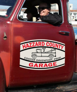 2 Pcs Hazzard County Muscle Car Garage Vinyl Stickers