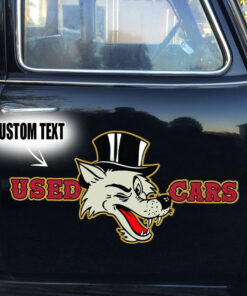 2 Pcs Used Cars Hot Rod Garage Vinyl Stickers